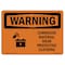 Signmission OSHA Corrosive Material Wear Protective Clothing 10in X 7in Rigid Plastic, 10" W, 7" H, Landscape OS-WS-P-710-L-12533 - alternate 1